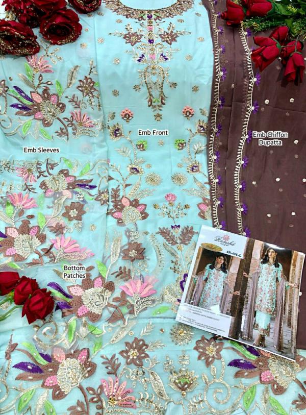Ramsha R 406 Nx Georgette embroidery Designer Pakistani Suit